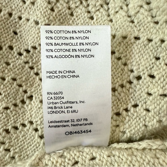 Urban Outfitters UO Zev Button-Down Cotton Polo Sweater Cardigan Size M - Picture 10 of 13